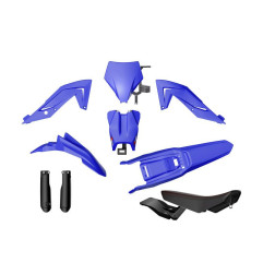 RACETECH (RTECH) KOMPLET PLASTIKÓW Z OSŁONAMI TELESKOPÓW I SIEDZENIEM TALARIA STING MX4 / MX5 KOLOR NIEBIESKI / CZARNY