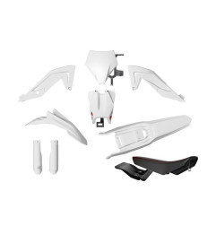 RACETECH (RTECH) KOMPLET PLASTIKÓW Z OSŁONAMI TELESKOPÓW I SIEDZENIEM TALARIA STING MX4 / MX5 / TL 4000 KOLOR BIAŁY