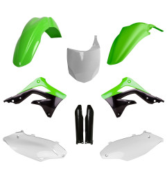POLISPORT KOMPLET PLASTIKÓW KAWASAKI KX 450F '12 Z TABLICĄ I OSŁONAMI AMORTYZATORÓW KOLOR ZIELONY