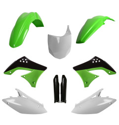 POLISPORT KOMPLET PLASTIKÓW KAWASAKI KX 450F '09-'11 Z TABLICĄ I OSŁONAMI AMORTYZATORÓW KOLOR ZIELONY