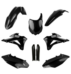POLISPORT KOMPLET PLASTIKÓW KAWASAKI KX 250F '13-'16 Z TABLICĄ I OSŁONAMI AMORTYZATORÓW KOLOR CZARNY