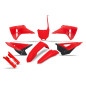 UFO 2026/03 KOMPLET PLASTIKÓW Z OSŁONAMI AMORTYZATORÓW HONDA CRF 250 / 450 RX '25-'26 KOLOR OEM CZERWONY / CZARNY
