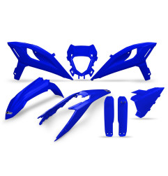 UFO 2026/03 KOMPLET PLASTIKÓW Z OSŁONAMI AMORTYZATORÓW BETA RR 2T/4T 250 / 300 / 350 / 400 / 450 '25-'26 KOLOR NIEBIESKI