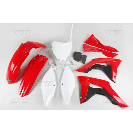 UFO KOMPLET PLASTIKÓW HONDA CRF 250R '18-'21 KOLOR (CZERWONY/BIAŁY) (HO123E999)