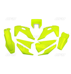 UFO KOMPLET PLASTIKÓW HUSQVARNA TE 150 / 250 / 300 '20-'23 KOLOR ŻÓŁTY FLUO (HU623DFLU)