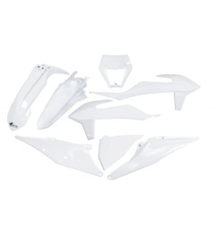 UFO KOMPLET PLASTIKÓW KTM EXC 125 '20-'21, EXC 250 / 300 TPI '20-'23 KOLOR BIAŁY (KT527E042)