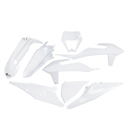 UFO KOMPLET PLASTIKÓW KTM EXC 125 '20-'21, EXC 250 / 300 TPI '20-'23 KOLOR BIAŁY (KT527E042)