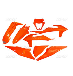 UFO KOMPLET PLASTIKÓW KTM EXC 125 '20-'21, EXC 250 / 300 TPI '20-'23 KOLOR POMARAŃCZOWY FLUO (KT527FFLU)