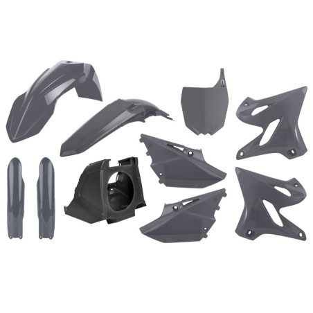 POLISPORT WYPRZEDAŻ KOMPLET PLASTIKÓW YAMAHA YZ 125/250 '02-'21 RESTYLING KOLOR SZARY NARDO GREY #894291