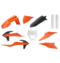 POLISPORT KOMPLET PLASTIKÓW KTM EXC/EXC-F TPI '20-'23 KOLOR POMARAŃCZOWY CZARNY