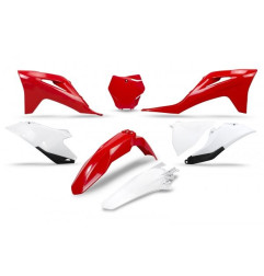 UFO KOMPLET PLASTIKÓW GAS GAS MC 125 / 250 '21-'23, EX 250 / 300 '21-'23 KOLOR '21 (CZERWONY/BIAŁY)