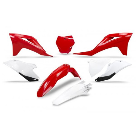 UFO KOMPLET PLASTIKÓW GAS GAS MC 125 / 250 '21-'23, EX 250 / 300 '21-'23 KOLOR '21 (CZERWONY/BIAŁY)