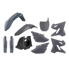 POLISPORT WYPRZEDAŻ KOMPLET PLASTIKÓW YAMAHA YZ 125/250 '02-'21 RESTYLING KOLOR SZARY NARDO GREY #900180