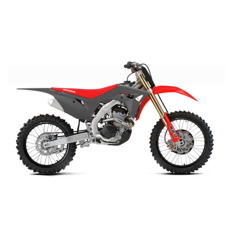 UFO KOMPLET PLASTIKÓW HONDA CRF 250R '18-'21 KOLOR SZARY / CZERWONY ( W ZESTAWIE OSŁONY TELESKOPÓW ORAZ NAKLEJKI )