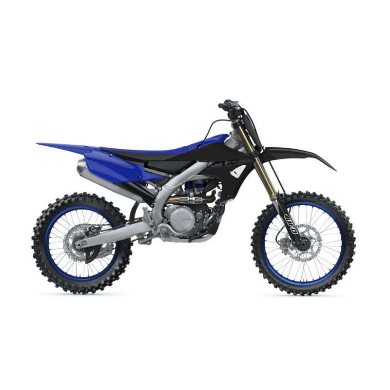 UFO KOMPLET PLASTIKÓW YAMAHA YZF 250 '19-'23 KOLOR CZARNY / NIEBIESKI ( W ZESTAWIE OSŁONY TELESKOPÓW ORAZ NAKLEJKI )