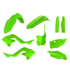 POLISPORT WYPRZEDAŻ KOMPLET PLASTIKÓW KAWASAKI KX 125/250 '03-'08 KOLOR ZIELONY (LIME GREEN)