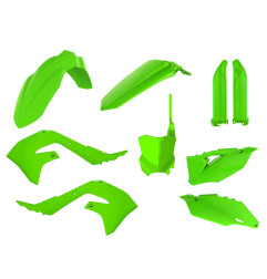 POLISPORT KOMPLET PLASTIKÓW KAWASAKI KXF 250 '21-'24; KXF 450 '19-'23 KOLOR ZIELONY (LIME GREEN)