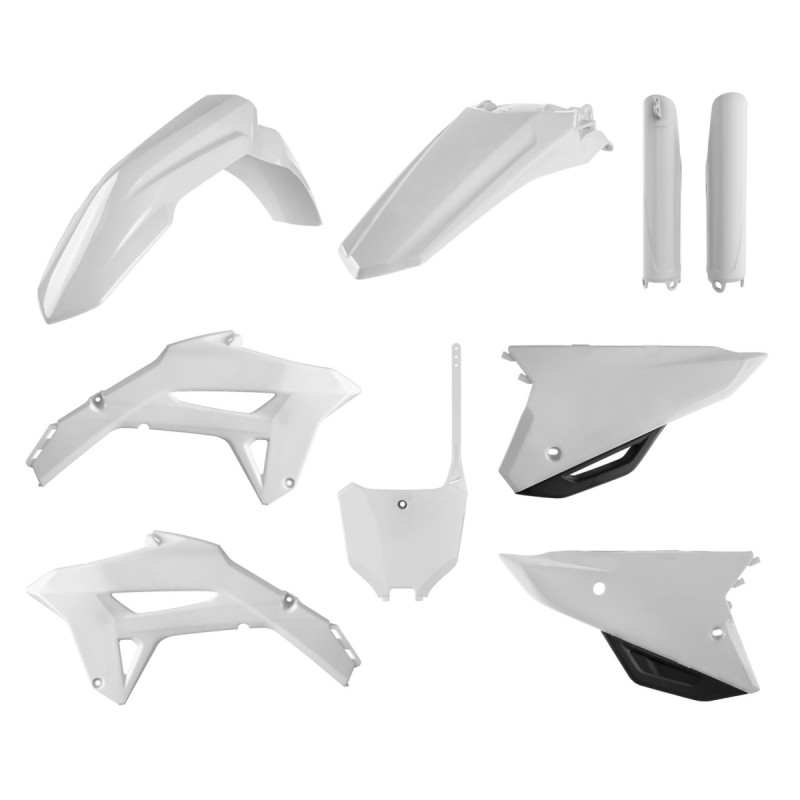 POLISPORT KOMPLET PLASTIKÓW HONDA CRF 250R '22-'24; CRF 450R '21-'24 Z TABLICĄ I OSŁONAMI AMORTYZATORÓW KOLOR BIAŁY
