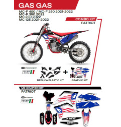 UFO KOMPLET PLASTIKÓW Z NAKLEJKAMI GAS GAS MC 125 '21-'22; MC 250 '22 KOLOR CZARNY - WYPRZEDAŻ #938772
