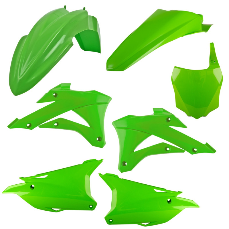 POLISPORT KOMPLET PLASTIKÓW KAWASAKI KX 85 '22-'25; KX 100 '22-'25 KOLOR ZIELONY