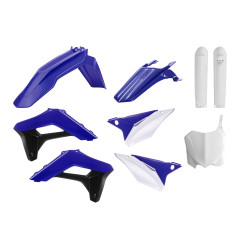 POLISPORT KOMPLET PLASTIKÓW SHERCO SC/SC-F '17-'23 Z TABLICĄ I OSŁONAMI AMORTYZATORÓW KOLOR NIEBIESKI BIAŁY CZARNY OEM