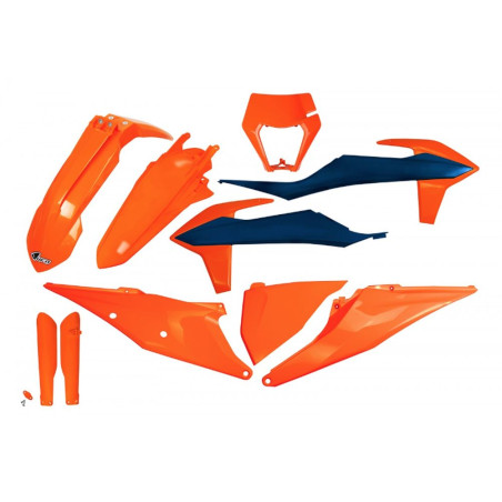 UFO KOMPLET PLASTIKÓW KTM EXC 125 '20-'21, EXC 250 / 300 TPI '20-'23 KOLOR POMARAŃCZOWY #962526