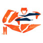 UFO KOMPLET PLASTIKÓW KTM EXC 125 '20-'21, EXC 250 / 300 TPI '20-'23 KOLOR POMARAŃCZOWY #962526