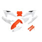 UFO KOMPLET PLASTIKÓW KTM SX 125 / 250 / 300 TBI '23-'24, SX-F 250 / 350 / 450 '23-'24 KOLOR POMARAŃCZOWY BIAŁY
