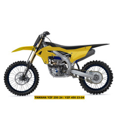 UFO KOMPLET PLASTIKÓW Z OSŁONAMI AMORTYZATORÓW YAMAHA YZF 250 '24-'26, YZF 450 '23-'25 KOLOR ZŁOTY - WYPRZEDAŻ