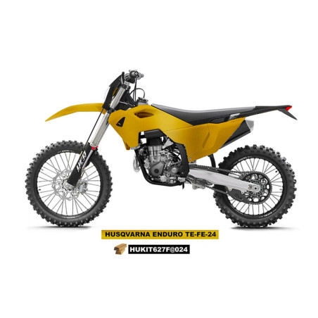 UFO KOMPLET PLASTIKÓW HUSQVARNA TE 150 / 250 / 300 '24-'25, FE 250 / 350 / 450 / 501 '24-'25 KOLOR ZŁOTY - WYPRZEDAŻ