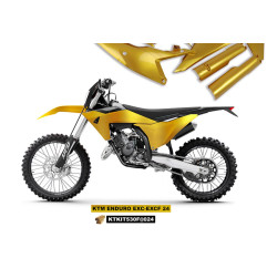 UFO KOMPLET PLASTIKÓW KTM EXC 150 / 250 / 300 TBI '24-'25, EXC-F 250 / 350 / 450 / 500 '24-'25 KOLOR ZŁOTY - WYPRZEDAŻ