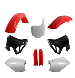 POLISPORT KOMPLET PLASTIKÓW HONDA CR 125 '95-'97; CR 250 '95-'96 Z TABLICĄ I OSŁONAMI AMORTYZATORÓW KOLOR OEM