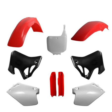 POLISPORT KOMPLET PLASTIKÓW HONDA CR 125 '95-'97; CR 250 '95-'96 Z TABLICĄ I OSŁONAMI AMORTYZATORÓW KOLOR OEM