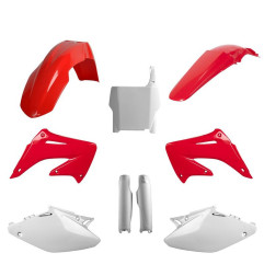 POLISPORT KOMPLET PLASTIKÓW HONDA CR 125 '04-'07; CR 250 '04-'07 KOLOR CZERWONY BIAŁY