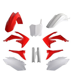 POLISPORT KOMPLET PLASTIKÓW HONDA CRF 250R '11-'13; CRF 450R '11-'12 KOLOR CZERWONO BIAŁY