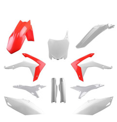 POLISPORT KOMPLET PLASTIKÓW HONDA CRF 250R '14-'17; CRF 450R '13-'16 KOLOR BIAŁO CZERWONY
