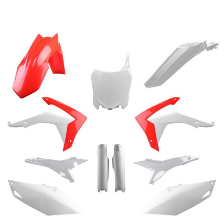 POLISPORT KOMPLET PLASTIKÓW HONDA CRF 250R '14-'17; CRF 450R '13-'16 KOLOR BIAŁO CZERWONY