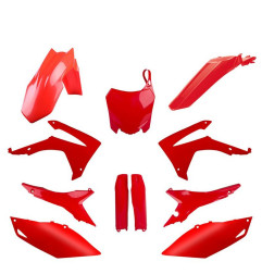 POLISPORT KOMPLET PLASTIKÓW HONDA CRF 250R '14-'17; CRF 450R '13-'16 Z TABLICĄ I OSŁONAMI AMORTYZATORÓW KOLOR CZERWONY