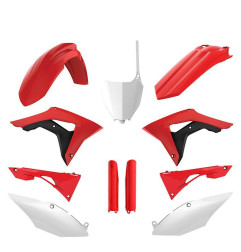 POLISPORT KOMPLET PLASTIKÓW HONDA CRF 250R '18-'21; CRF 450R '17-'20 KOLOR CZERWONO BIAŁY