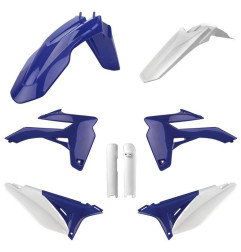 POLISPORT KOMPLET PLASTIKÓW SHERCO SE-R/SEF-R '13-'15 Z OSŁONAMI AMORTYZATORÓW KOLOR NIEBIESKI BIAŁY OEM