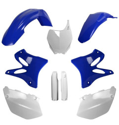 POLISPORT KOMPLET PLASTIKÓW YAMAHA YZ 125/250 '06-'07 Z TABLICĄ I OSŁONAMI AMORTYZATORÓW KOLOR NIEBIESKI BIAŁY OEM