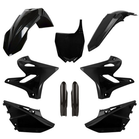 POLISPORT KOMPLET PLASTIKÓW YAMAHA YZ 125/250 '15-'21 Z TABLICĄ I OSŁONAMI AMORTYZATORÓW KOLOR CZARNY
