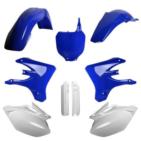 POLISPORT KOMPLET PLASTIKÓW YAMAHA YZ 250F '03-'04; YZ 450F '03-'04 KOLOR NIEBIESKI BIAŁY