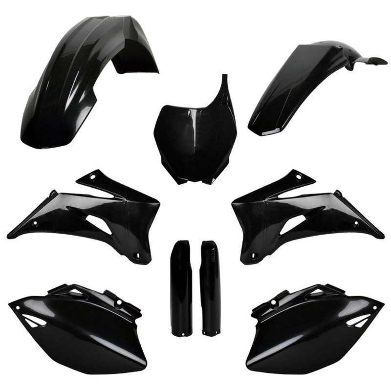 POLISPORT KOMPLET PLASTIKÓW YAMAHA YZ 250F '06-'07; YZ 450F '06-'07 Z TABLICĄ I OSŁONAMI AMORTYZATORÓW KOLOR CZARNY
