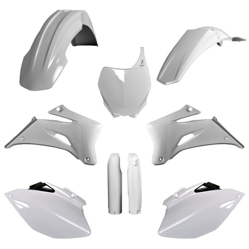 POLISPORT KOMPLET PLASTIKÓW YAMAHA YZ 250F '08-'09; YZ 450F '08-'09 Z TABLICĄ I OSŁONAMI AMORTYZATORÓW KOLOR BIAŁY