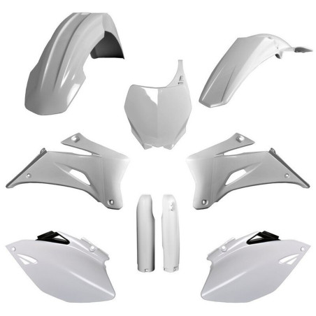 POLISPORT KOMPLET PLASTIKÓW YAMAHA YZ 250F '08-'09; YZ 450F '08-'09 Z TABLICĄ I OSŁONAMI AMORTYZATORÓW KOLOR BIAŁY