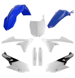 POLISPORT KOMPLET PLASTIKÓW YAMAHA YZ 250F '14-'18; YZ 450F '14-'17 KOLOR NIEBIESI BIAŁY