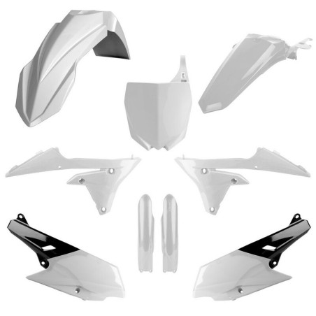 POLISPORT KOMPLET PLASTIKÓW YAMAHA YZ 250F '14-'18; YZ 450F '14-'17 Z TABLICĄ I OSŁONAMI AMORTYZATORÓW KOLOR BIAŁY
