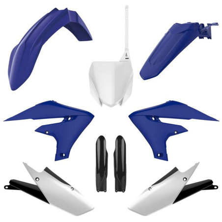POLISPORT KOMPLET PLASTIKÓW YAMAHA YZ 250F '19-'23; WR 250F '20-'24; YZ 450F '18-'22 KOLOR NIEBIESI BIAŁY