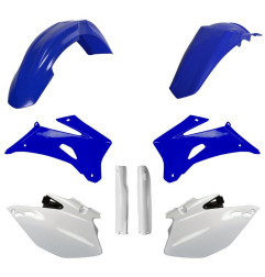 POLISPORT KOMPLET PLASTIKÓW YAMAHA WR 250F '07-'14; WR 450F '07-'11 Z OSŁONAMI AMORTYZATORÓW KOLOR NIEBIESKO BIAŁY OEM